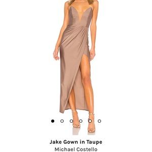 Revolve x Michael Costello dress -TAUPE